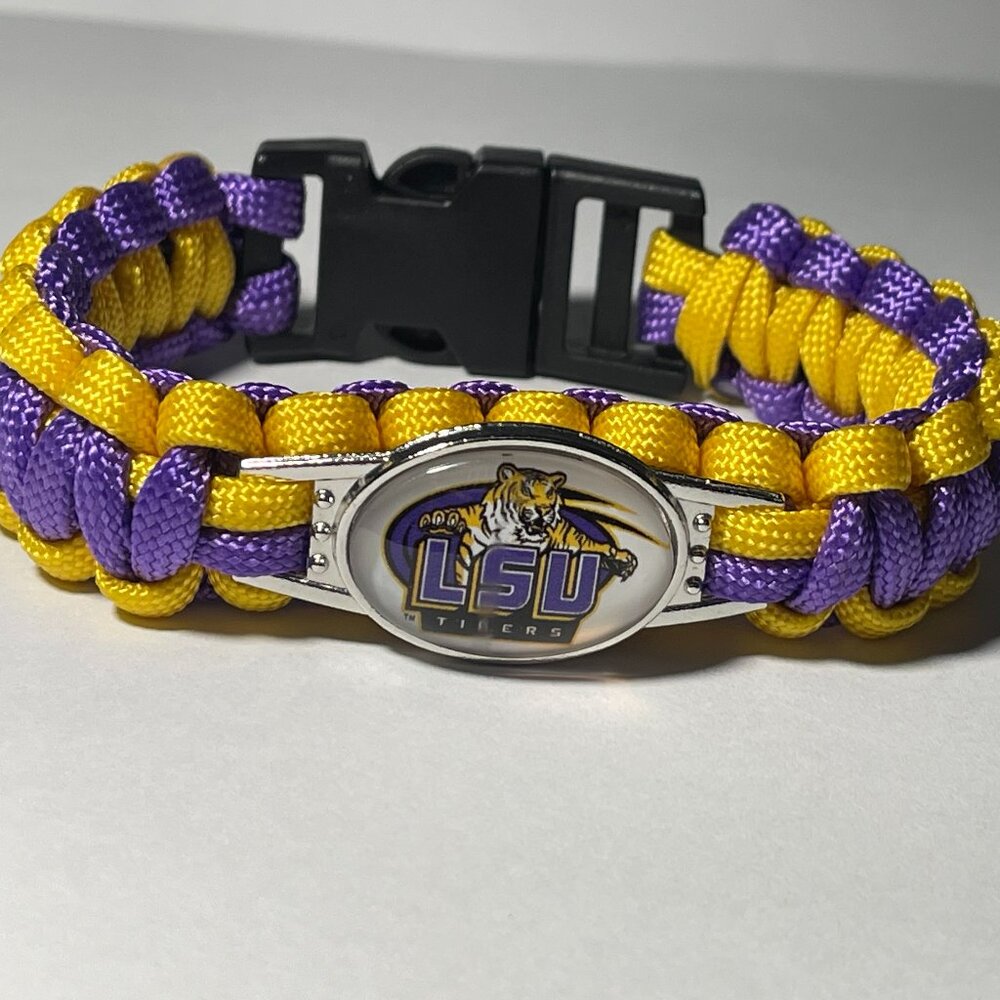LSU Tigers NCAA Paracord Bracelet NEW